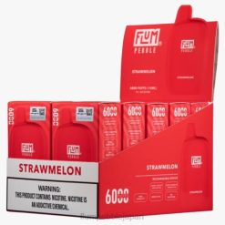 Flum Float Vape Flavors - FLUM PEBBLES 6000パフ 10パック イチゴ 8VX877