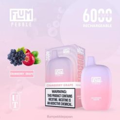 Flum Float Vape Flavors - FLUM PEBBLES 6000パフ クランベリーグレープ 8VX827