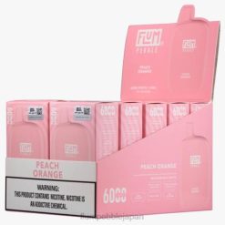 Flum Pebble Tokyo - FLUM PEBBLES 6000パフ 10パック ピーチオレンジ 8VX863